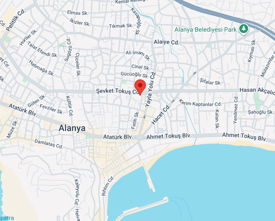 Map showing Prince Alanya Apart Hotel location