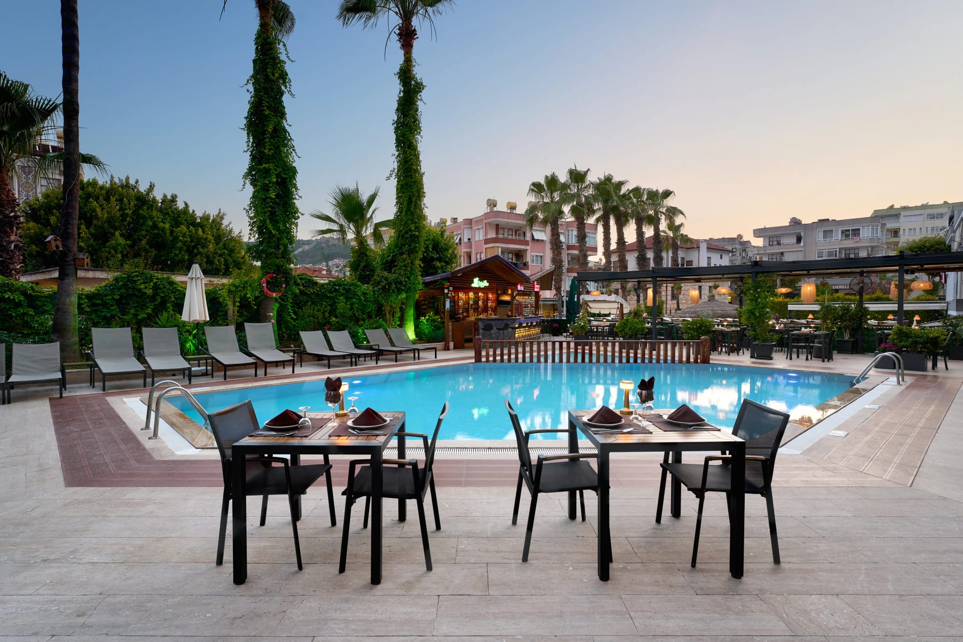 Panoramic exterior view of Prince Alanya Apart Hotel