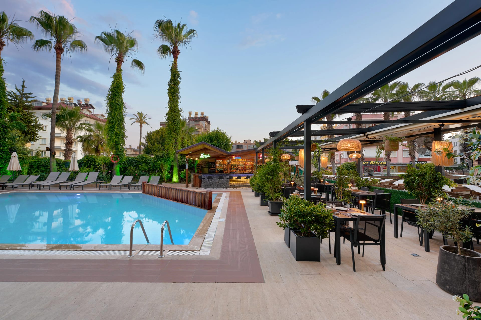 Garden path at Prince Alanya Apart Hotel in Alanya
