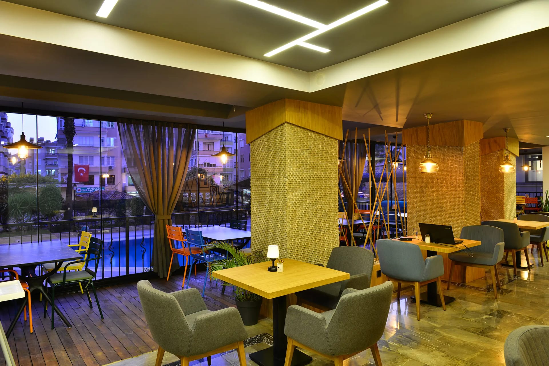 Bar counter at Prince Alanya Apart Hotel